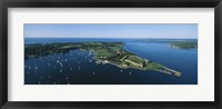 Framed Aerial view of a fortress, Fort Adams, Newport, Rhode Island, USA