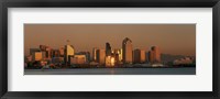 Framed San Diego Skyline at Sunset