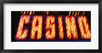 Framed Casino Sign Las Vegas NV