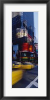 Framed Traffic on a street, Times Square, Manhattan, New York City, New York State, USA