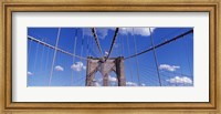 Framed Brooklyn Bridge Cables and Tower, New York City