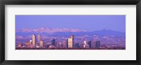 Framed Denver Skyline, Colorado