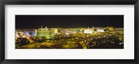 Framed Night view of Las Vegas, Nevada