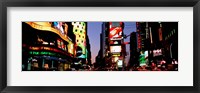 Framed Times Square, New York City at night