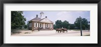 Framed Carriage moving on a road, Colonial Williamsburg, Williamsburg, Virginia, USA