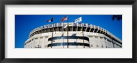 Framed Flags in front of a stadium, Yankee Stadium, New York City