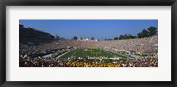 Framed High angle view of a football stadium full of spectators, The Rose Bowl, Pasadena, City of Los Angeles, California, USA