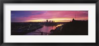 Framed Pittsburgh West End Bridge Sunset