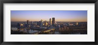 Framed Pittsburgh Buildings at Dawn