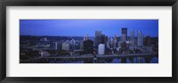 Framed Monongahela River at Dusk