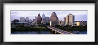 Framed High angle view of a boat in a reservoir, Lady Bird Lake, Colorado River, Austin, Travis County, Texas, USA