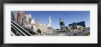 Framed Buildings in a city, New York New York Hotel, MGM Casino, The Strip, Las Vegas, Clark County, Nevada, USA