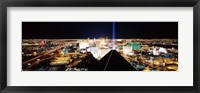 Framed High angle view of a city from Mandalay Bay Resort and Casino, Las Vegas, Clark County, Nevada, USA