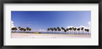 Framed Palm trees at the roadside, Interstate 275, Tampa Bay, Gulf of Mexico, Florida, USA