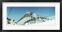 Framed Low angle view of a rollercoaster, Coney Island Cyclone, Coney Island, Brooklyn, New York City, New York State, USA