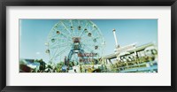 Framed Low angle view of a ferris wheel, Wonder Wheel, Coney Island, Brooklyn, New York City, New York State, USA