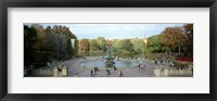 Framed Tourists in a park, Bethesda Fountain, Central Park, Manhattan, New York City, New York State, USA