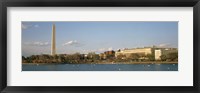 Framed Monument at the riverside, Washington Monument, Potomac River, Washington DC, USA