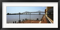 Framed Bridge across a river, Crescent City Connection Bridge, Mississippi River, New Orleans, Louisiana, USA