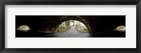 Framed 360 degree view of a tunnel in an urban park, Central Park, Manhattan, New York City, New York State, USA