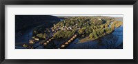 Framed High angle view of a town, Harpers Ferry, Jefferson County, West Virginia, USA