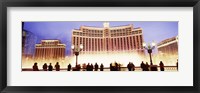 Framed Bellagio Resort And Casino Lit Up At Night, Las Vegas