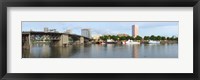 Framed Morrison Bridge, Willamette River, Portland, Oregon