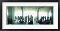 Framed Tourists on a boardwalk, Coney Island, Brooklyn, New York City, New York State, USA