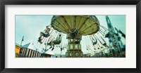 Framed Tourists riding on an amusement park ride, Lynn's Trapeze, Luna Park, Coney Island, Brooklyn, New York City, New York State, USA