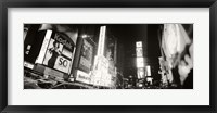 Framed Black and white view of Times Square, Manhattan