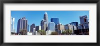 Framed Charlotte Skyline, North Carolina