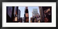 Framed Low angle view of buildings, Times Square, Manhattan, New York City, New York State, USA 2011