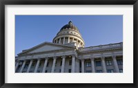 Framed Low angle view of the Utah State Capitol Building, Salt Lake City, Utah