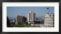 Framed Utah State Capitol Building, Salt Lake City Council Hall, Salt Lake City, Utah, USA