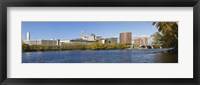 Framed Buildings at the waterfront, Connecticut River, Hartford, Connecticut, USA 2011