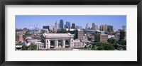 Framed Union Station with city skyline in background, Kansas City, Missouri, USA