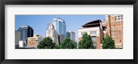 Framed Low angle view of skyline, Kansas City, Missouri, USA