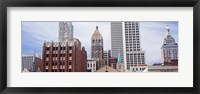 Framed Low angle view of downtown skyline, Tulsa, Oklahoma