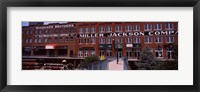 Framed Bricktown Mercantile building along the Bricktown Canal, Bricktown, Oklahoma City, Oklahoma, USA