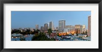 Framed Skyline at dawn, Oakland, California, USA