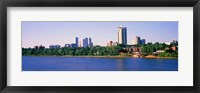 Framed Buildings at the waterfront, Arkansas River, Tulsa, Oklahoma