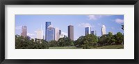 Framed Downtown skylines, Houston, Texas