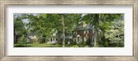 Framed Facade Of Houses, Broadmoor Ave, Baltimore City, Maryland, USA