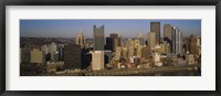 Framed High angle view of buildings in a city, Pittsburgh, Pennsylvania, USA