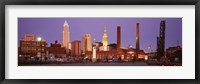 Framed Skyline, Cleveland, Ohio, USA