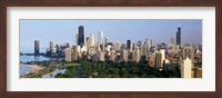 Framed Skyline with Hancock Building and Sears Tower, Chicago, Illinois