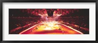 Framed Group of people performing with horses in a stadium, 100th Stock Show And Rodeo, Fort Worth, Texas, USA