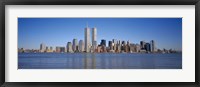 Framed Skyscrapers at the waterfront, World Trade Center, Lower Manhattan, Manhattan, New York City, New York State, USA