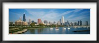 Framed Skyscrapers in a city, Chicago, Illinois