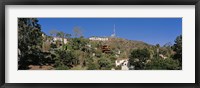 Framed USA, California, Los Angeles, Hollywood Sign at Hollywood Hills